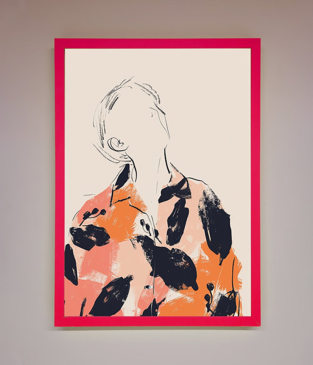 Floral Thinker Framed Wall Art-13