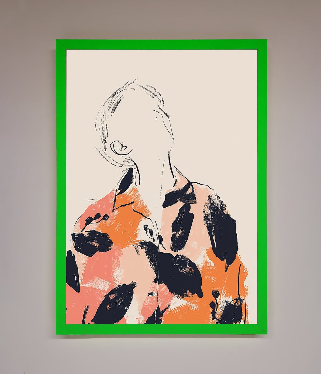 Floral Thinker Framed Wall Art-11