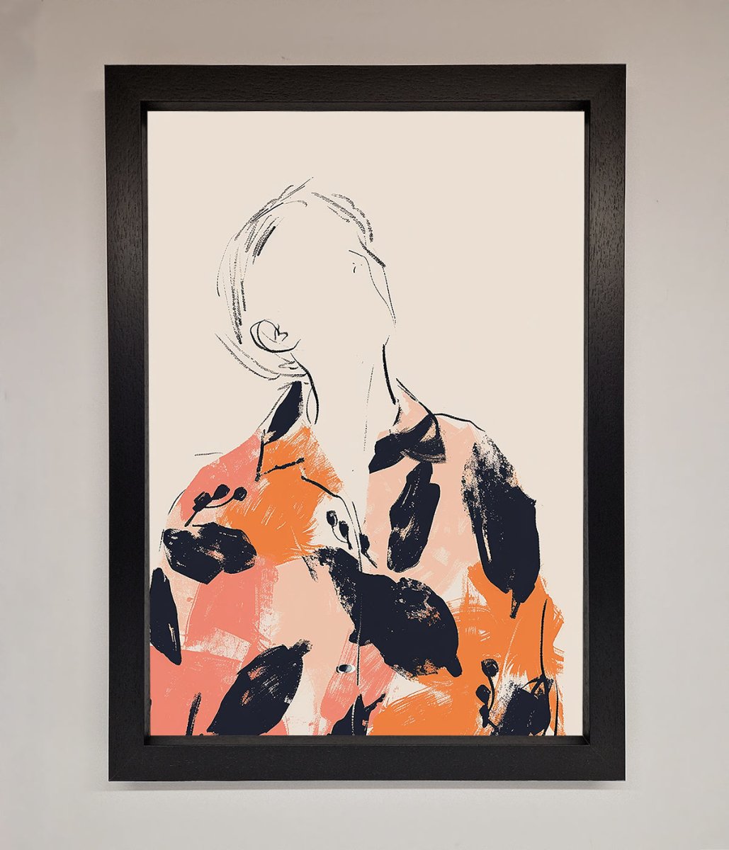 Floral Thinker Framed Wall Art-1