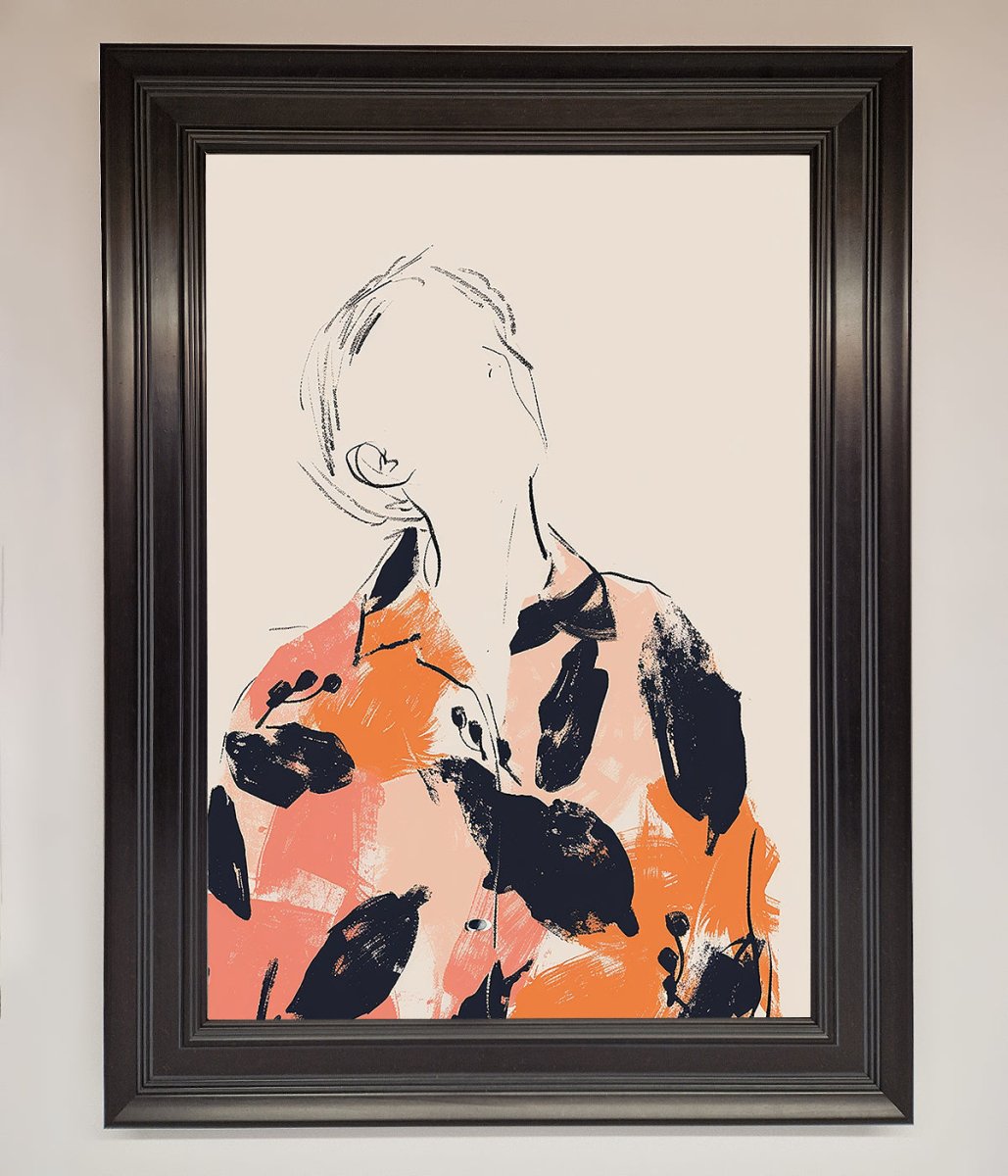 Floral Thinker Framed Wall Art-0