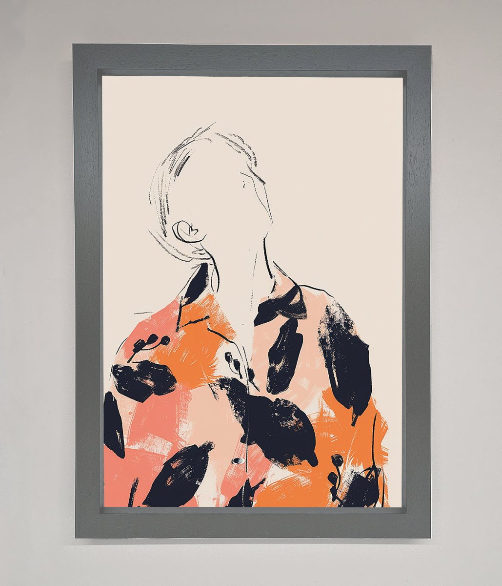 Floral Thinker Framed Wall Art-4