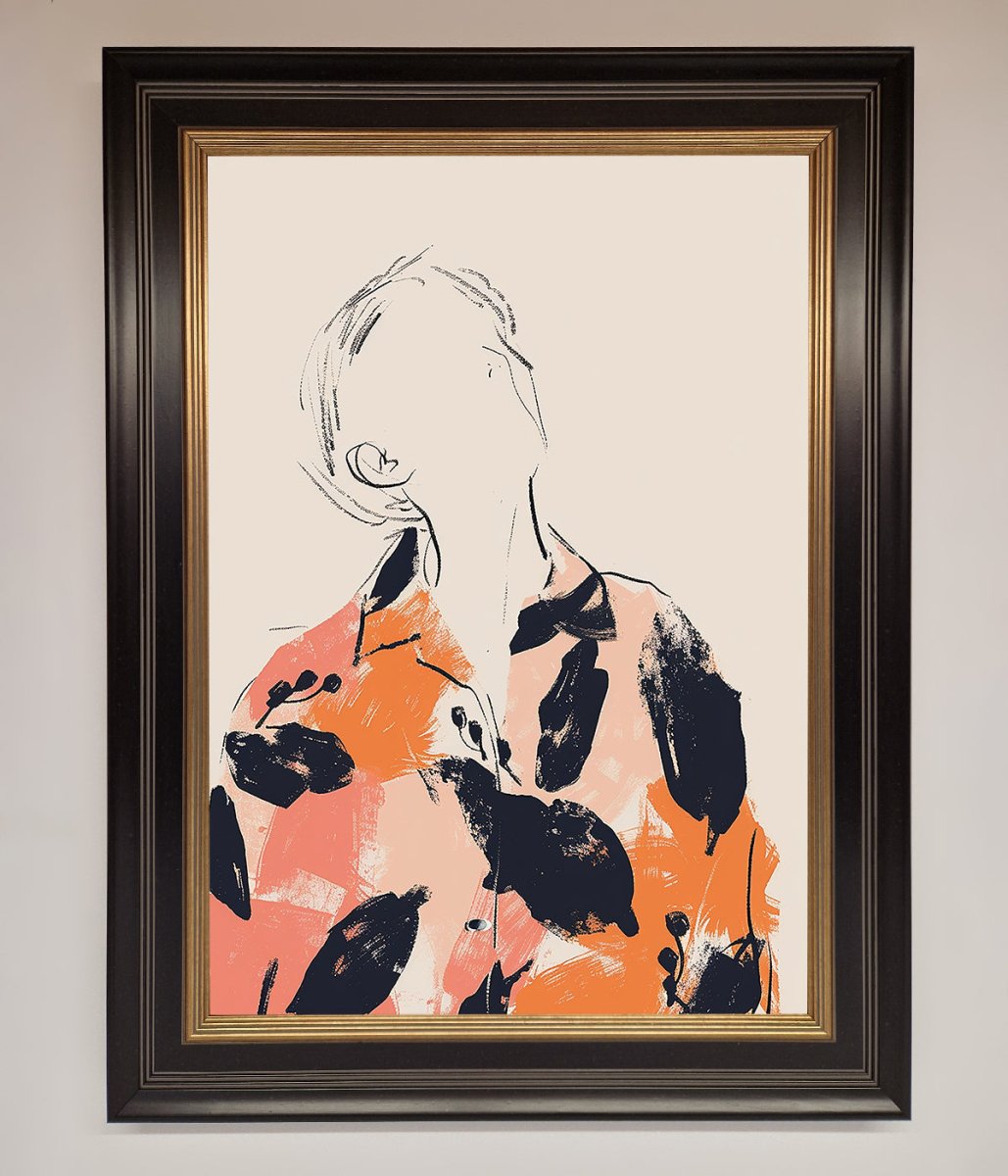 Floral Thinker Framed Wall Art-8