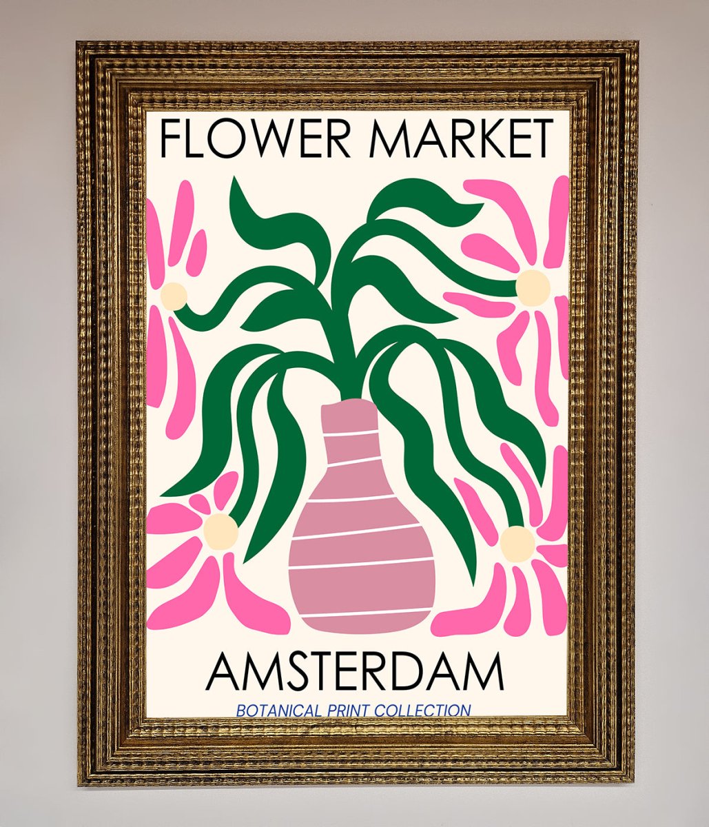 Flower Market Amsterdam Framed Poster-15