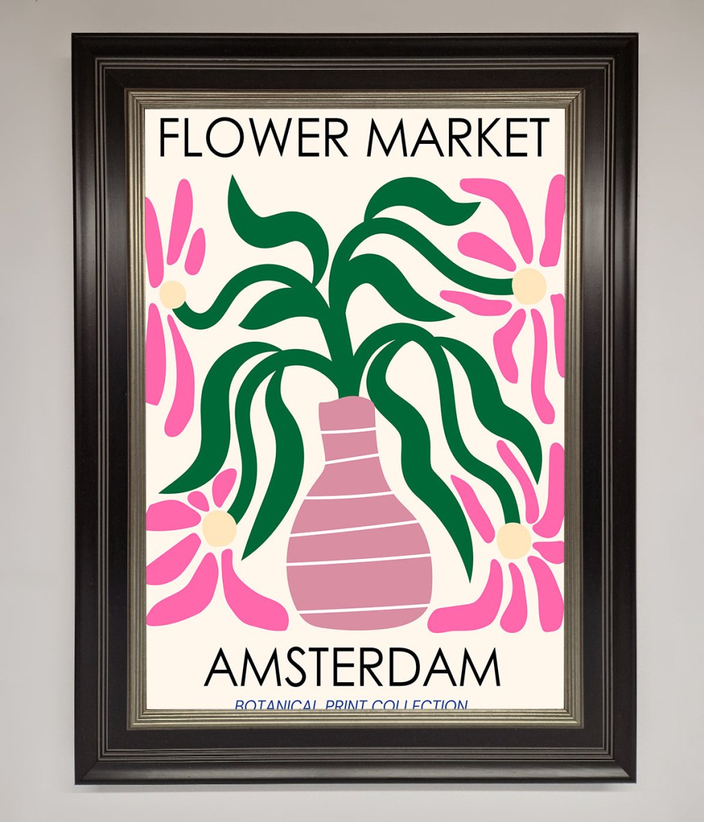 Flower Market Amsterdam Framed Poster-8
