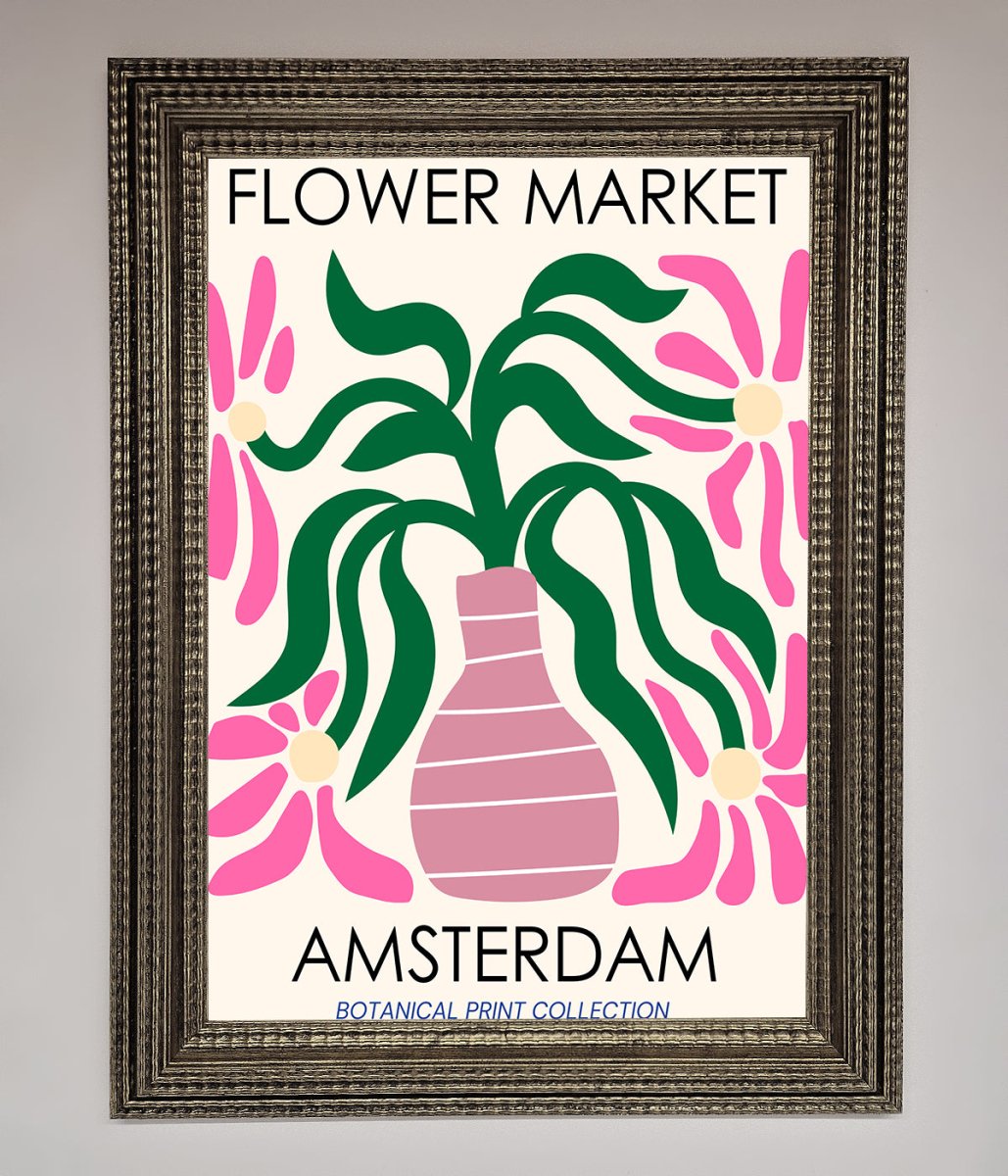 Flower Market Amsterdam Framed Poster-16