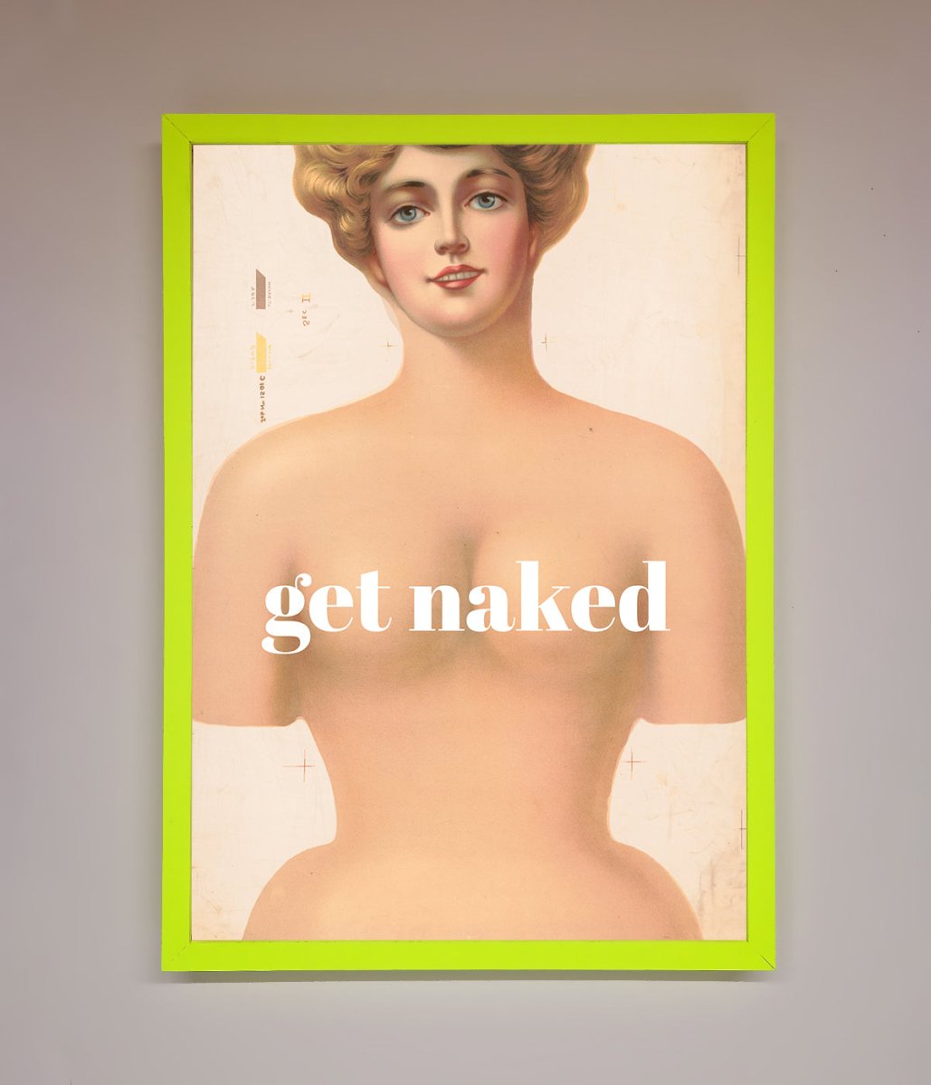 Get Naked Framed Poster-12