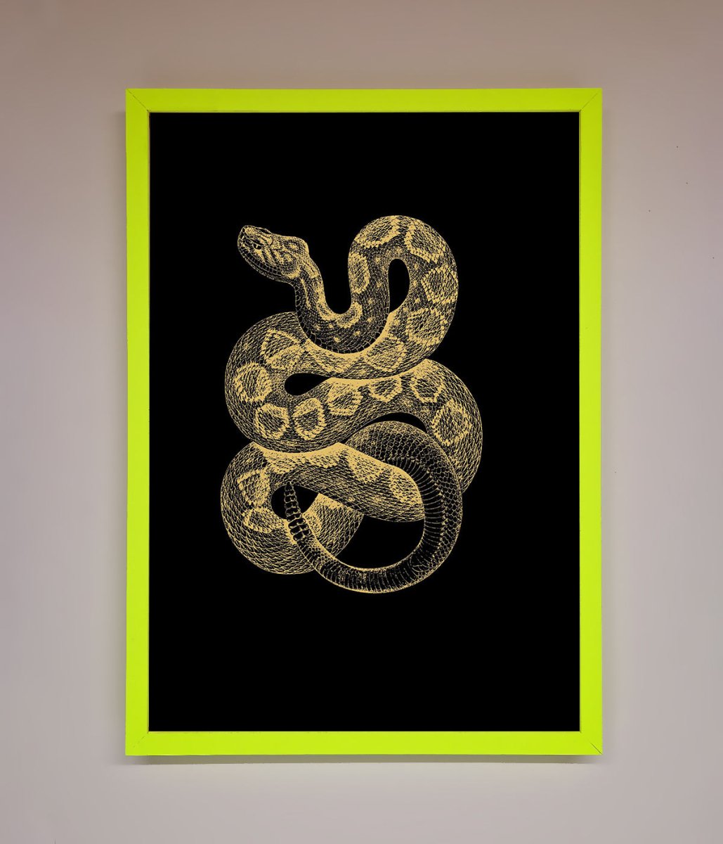 Golden Serpent Framed Wall Art-13