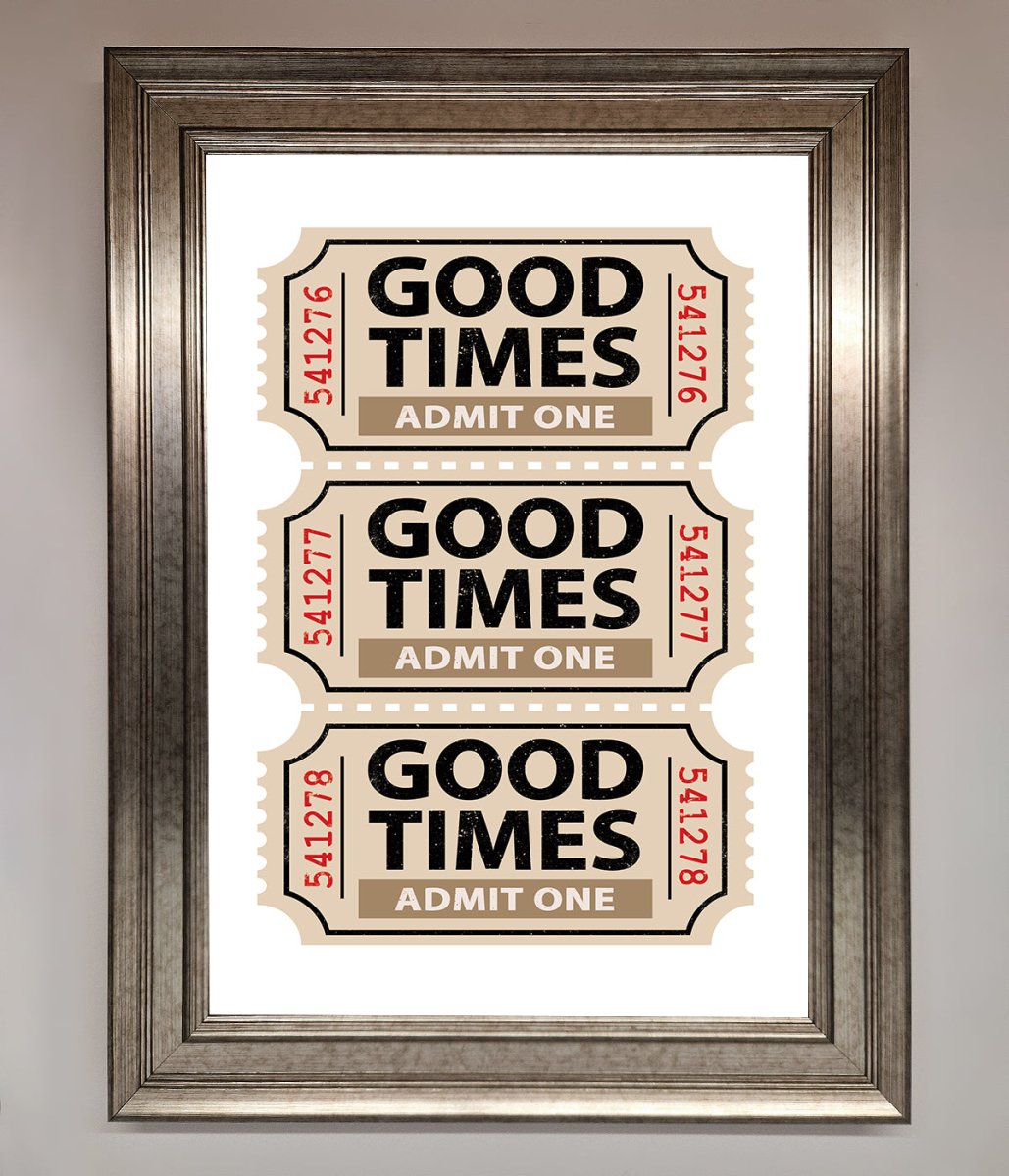 Good Times Beige Framed Wall Art-15