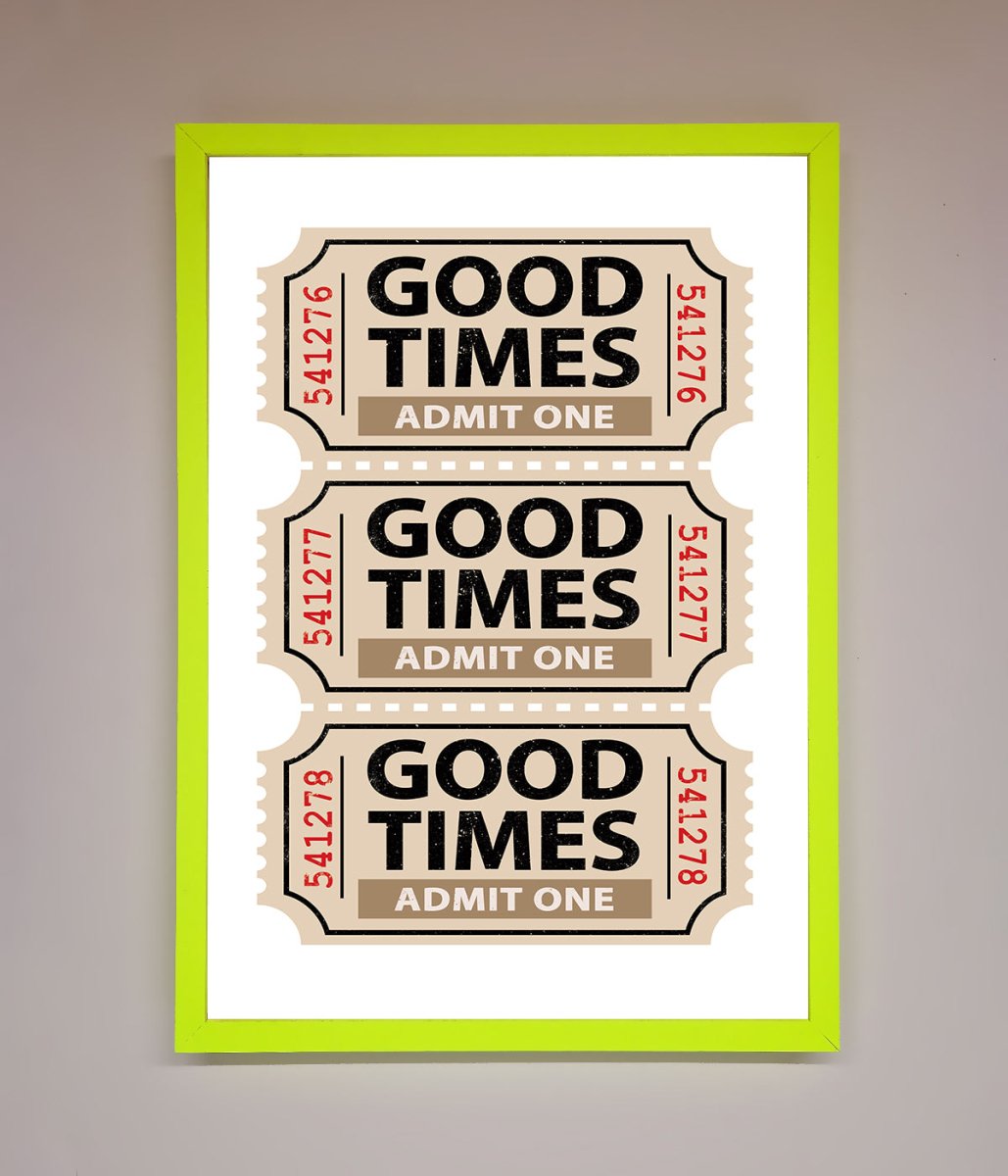Good Times Beige Framed Wall Art-8
