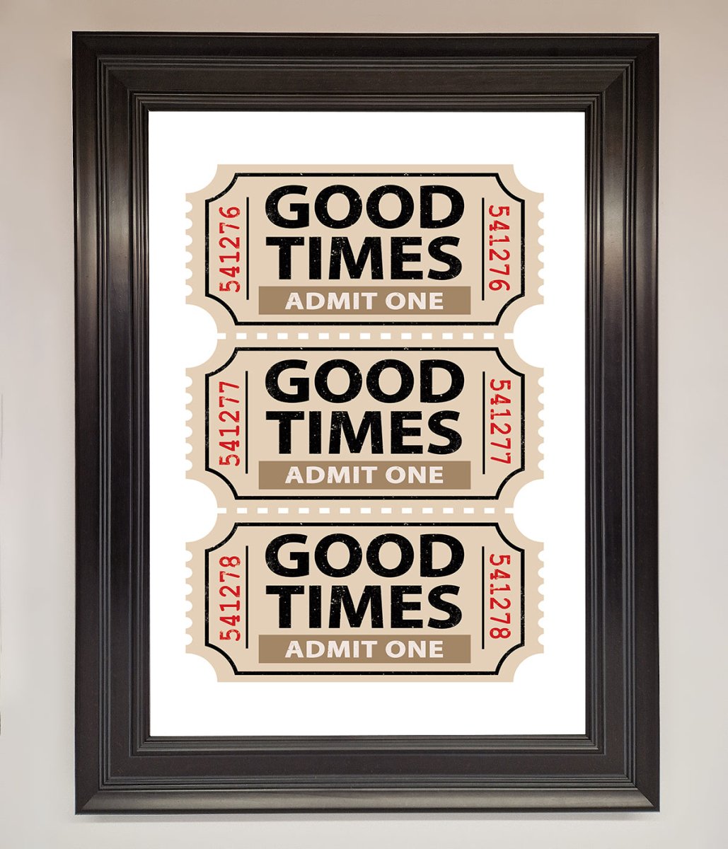 Good Times Beige Framed Wall Art-16