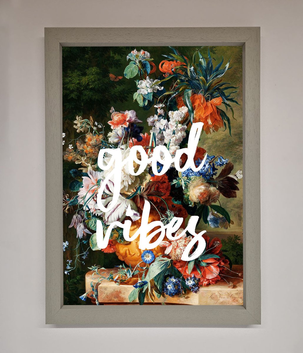 Good Vibes Framed Wall Art-3