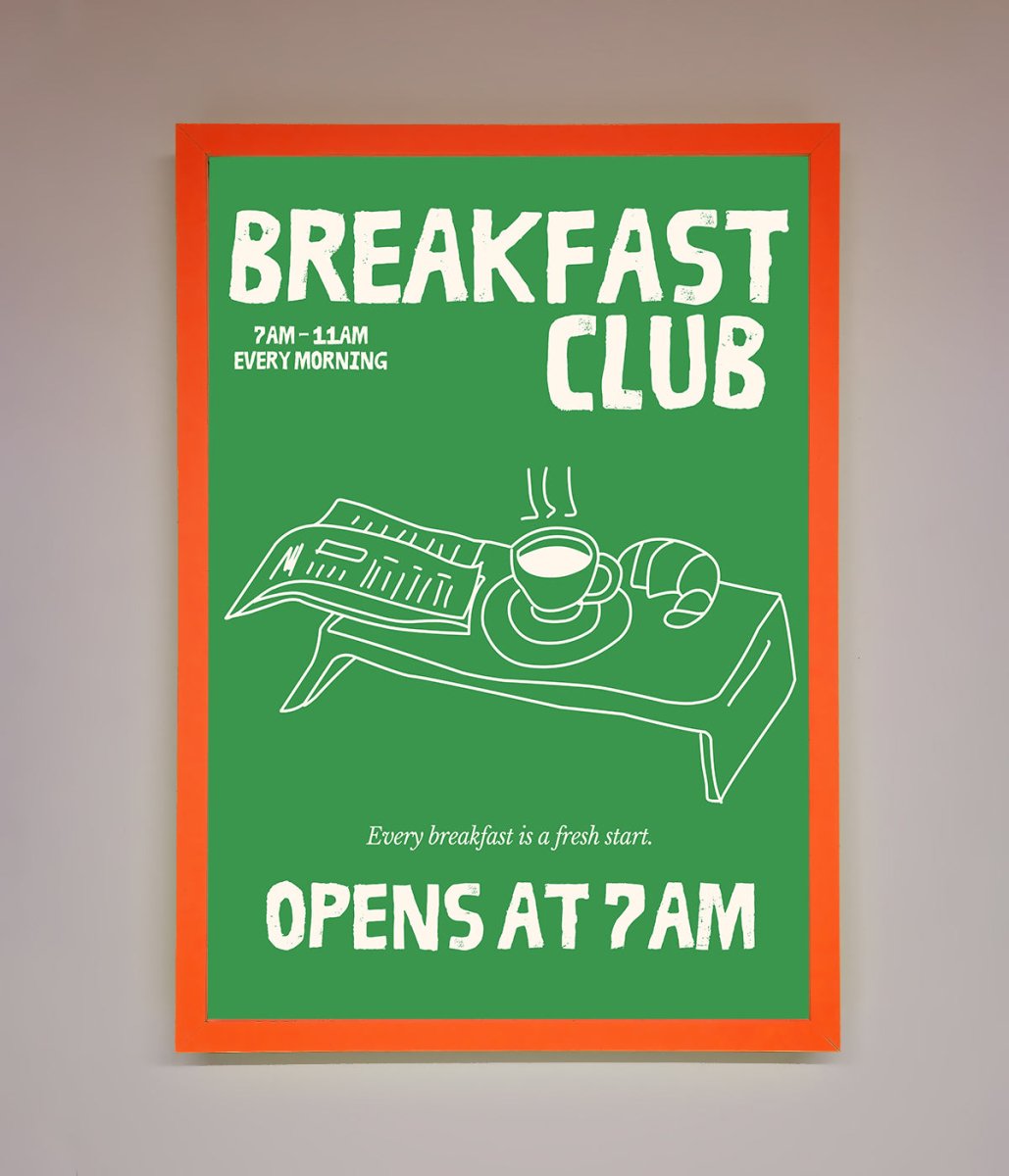 Green Breakfast Club Framed Wall Art-11