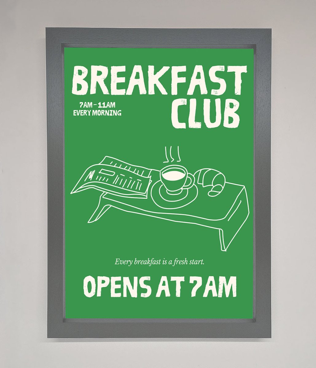 Green Breakfast Club Framed Wall Art-4