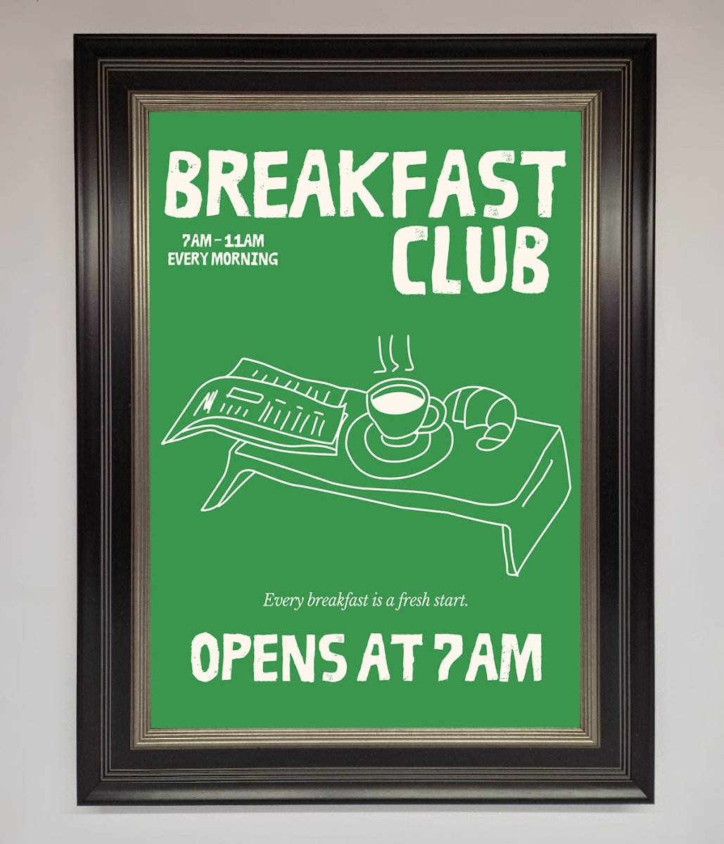 Green Breakfast Club Framed Wall Art-8