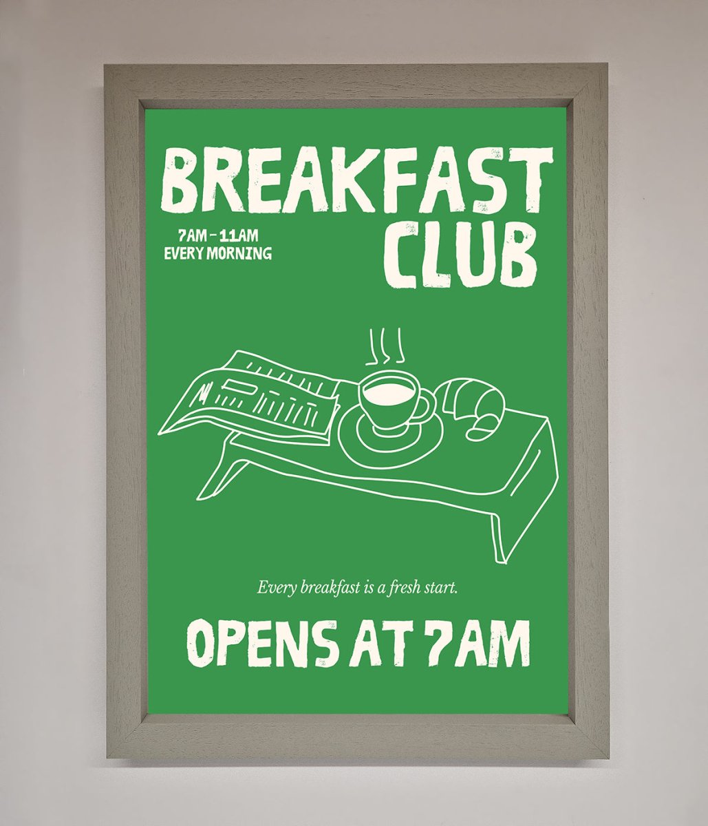 Green Breakfast Club Framed Wall Art-3