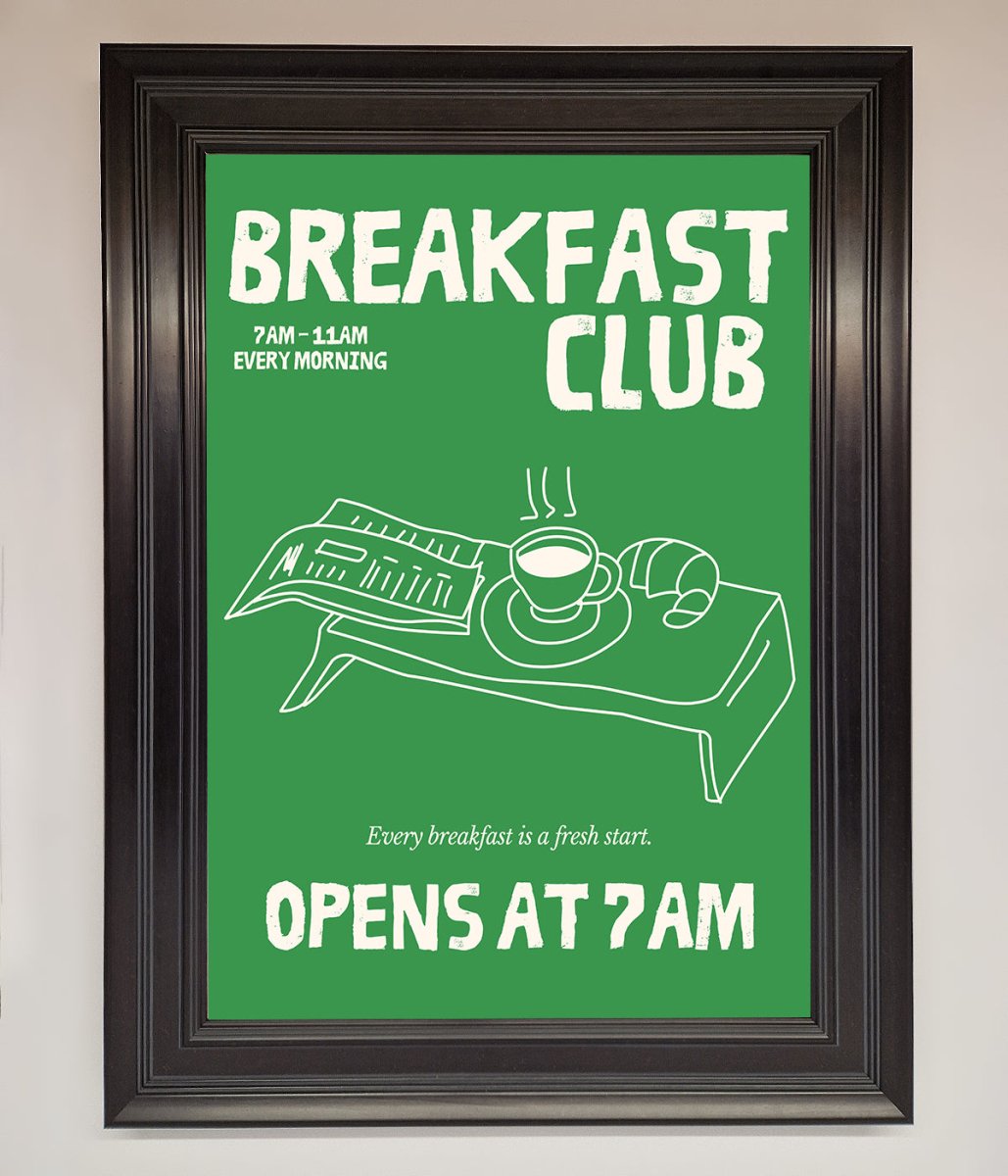 Green Breakfast Club Framed Wall Art-6