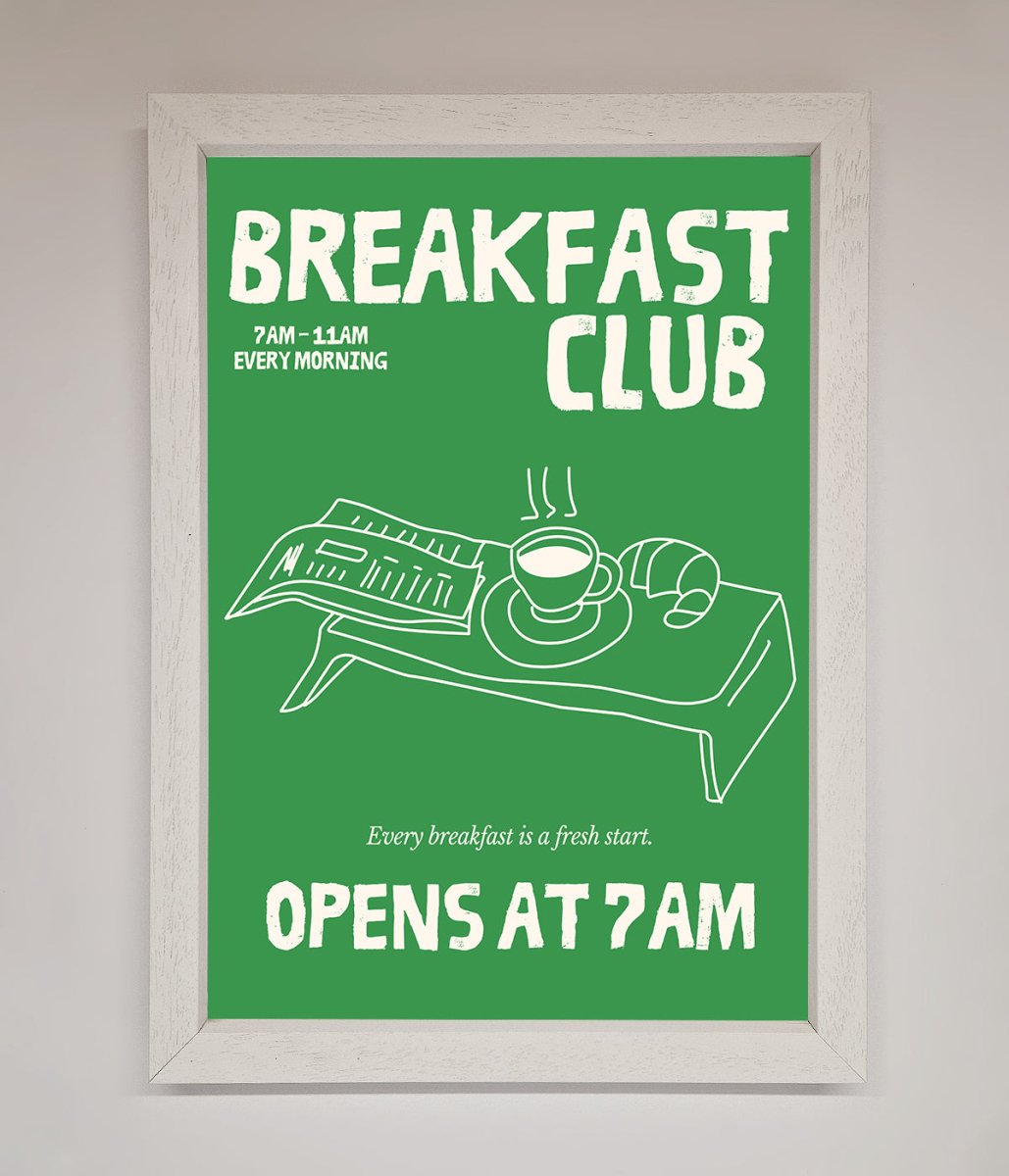 Green Breakfast Club Framed Wall Art-2