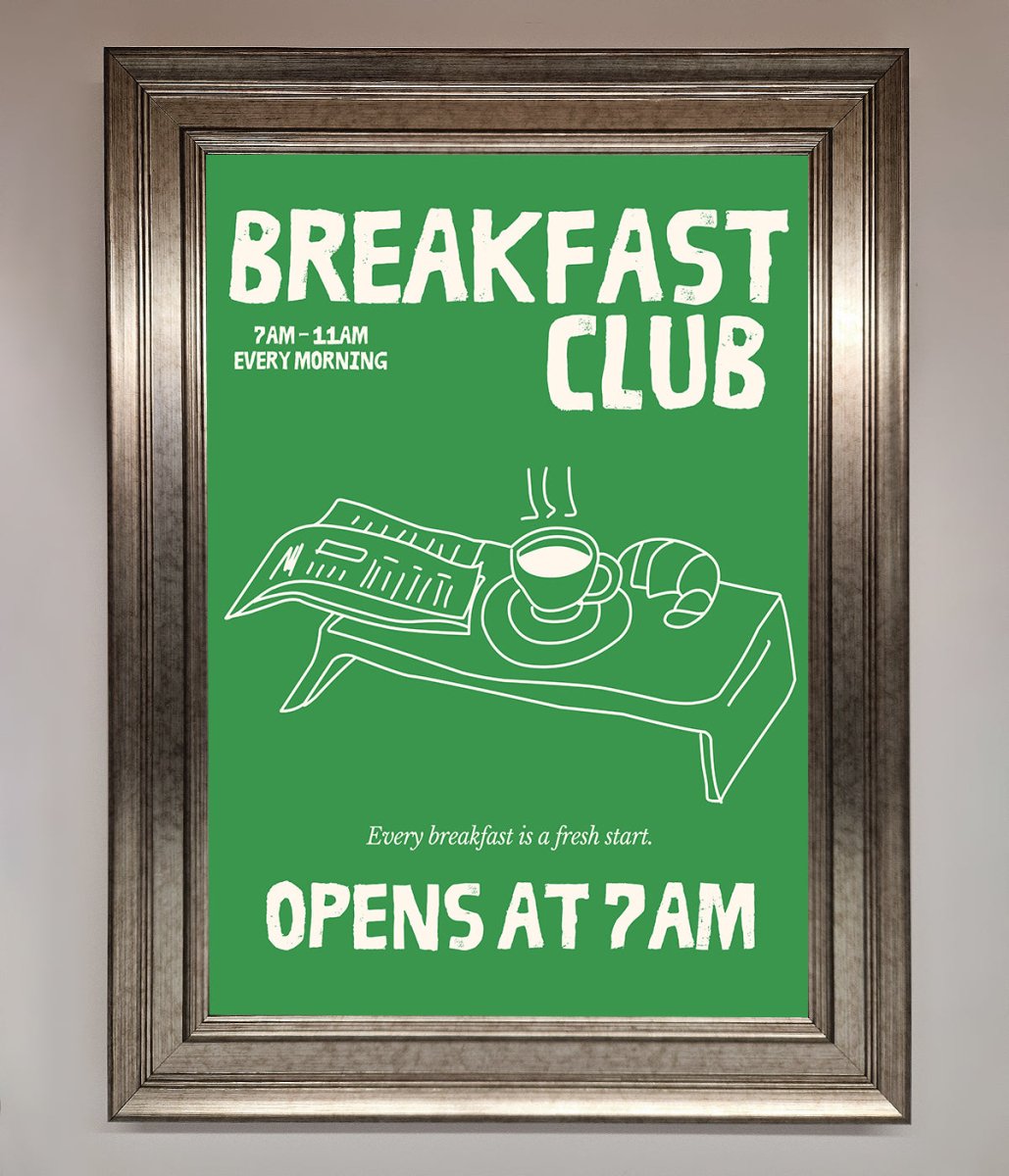 Green Breakfast Club Framed Wall Art-5