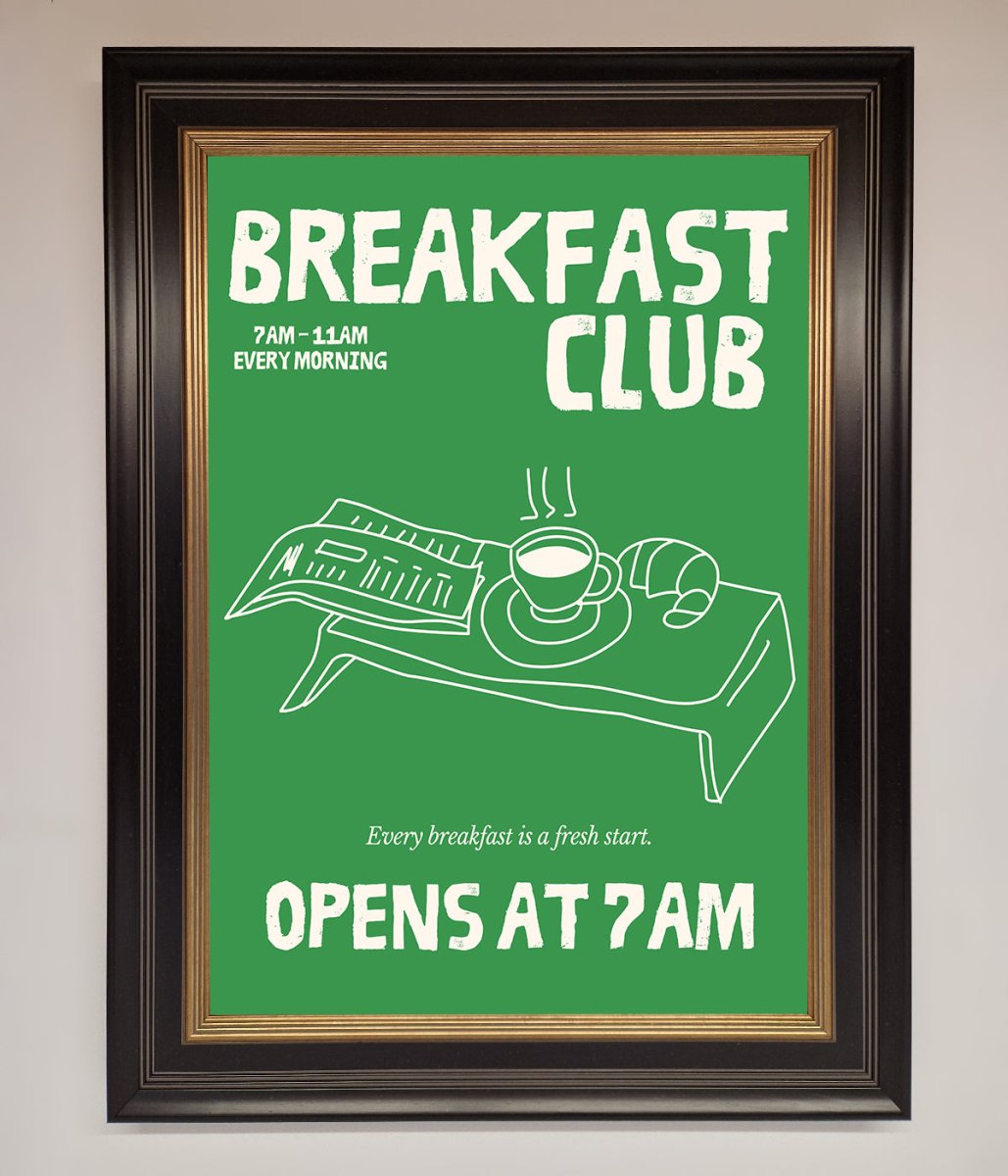 Green Breakfast Club Framed Wall Art-9