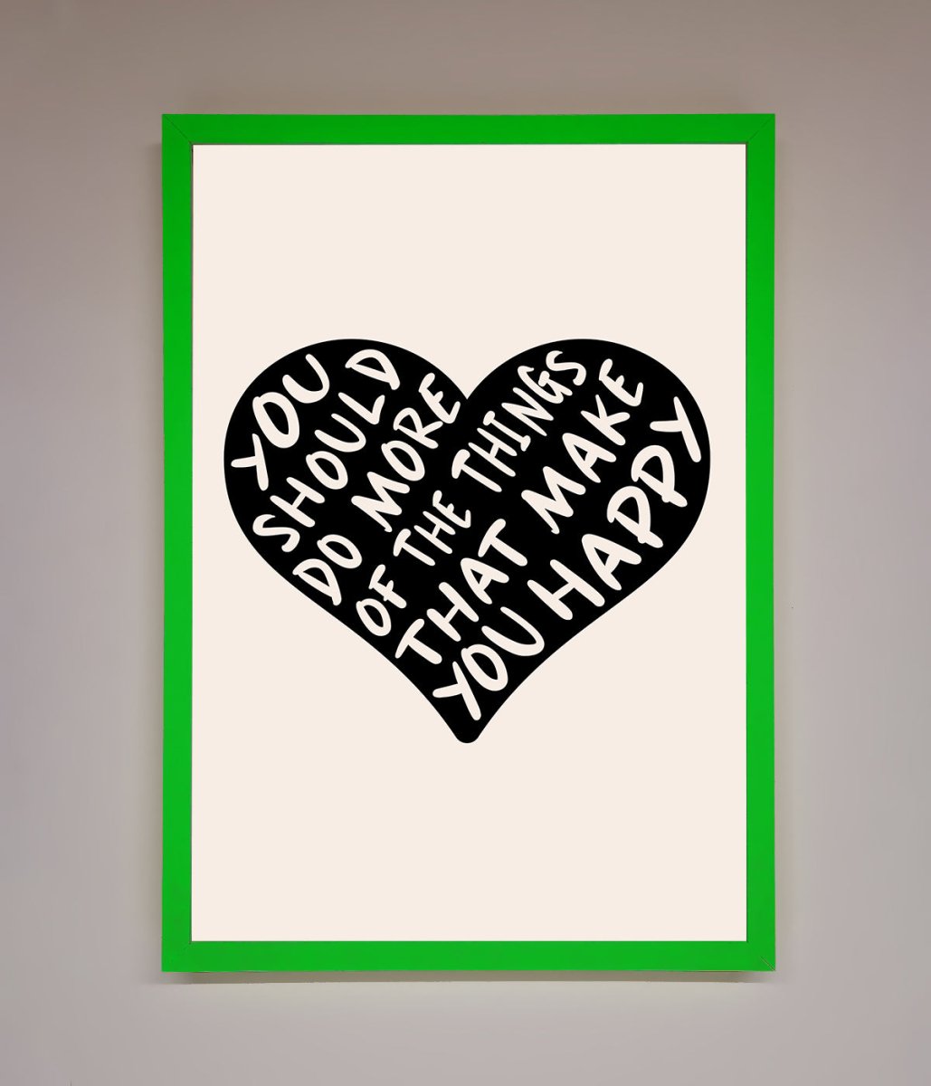 Happy Heart Framed Print-9