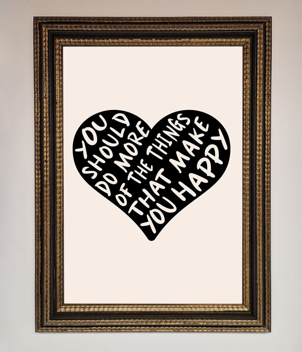 Happy Heart Framed Print-12