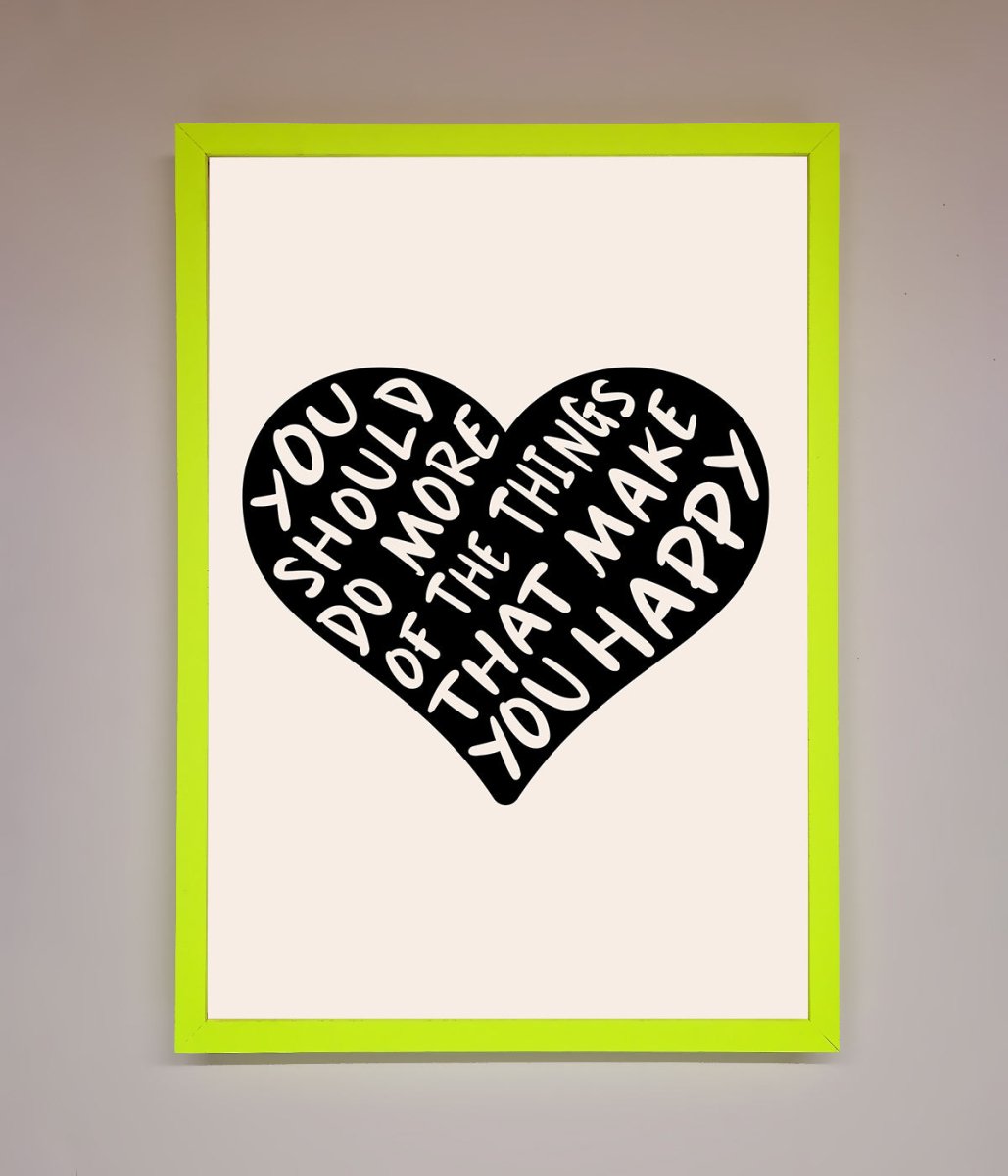 Happy Heart Framed Print-8