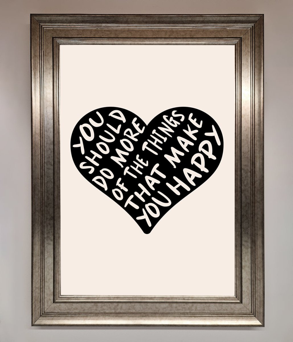 Happy Heart Framed Print-15