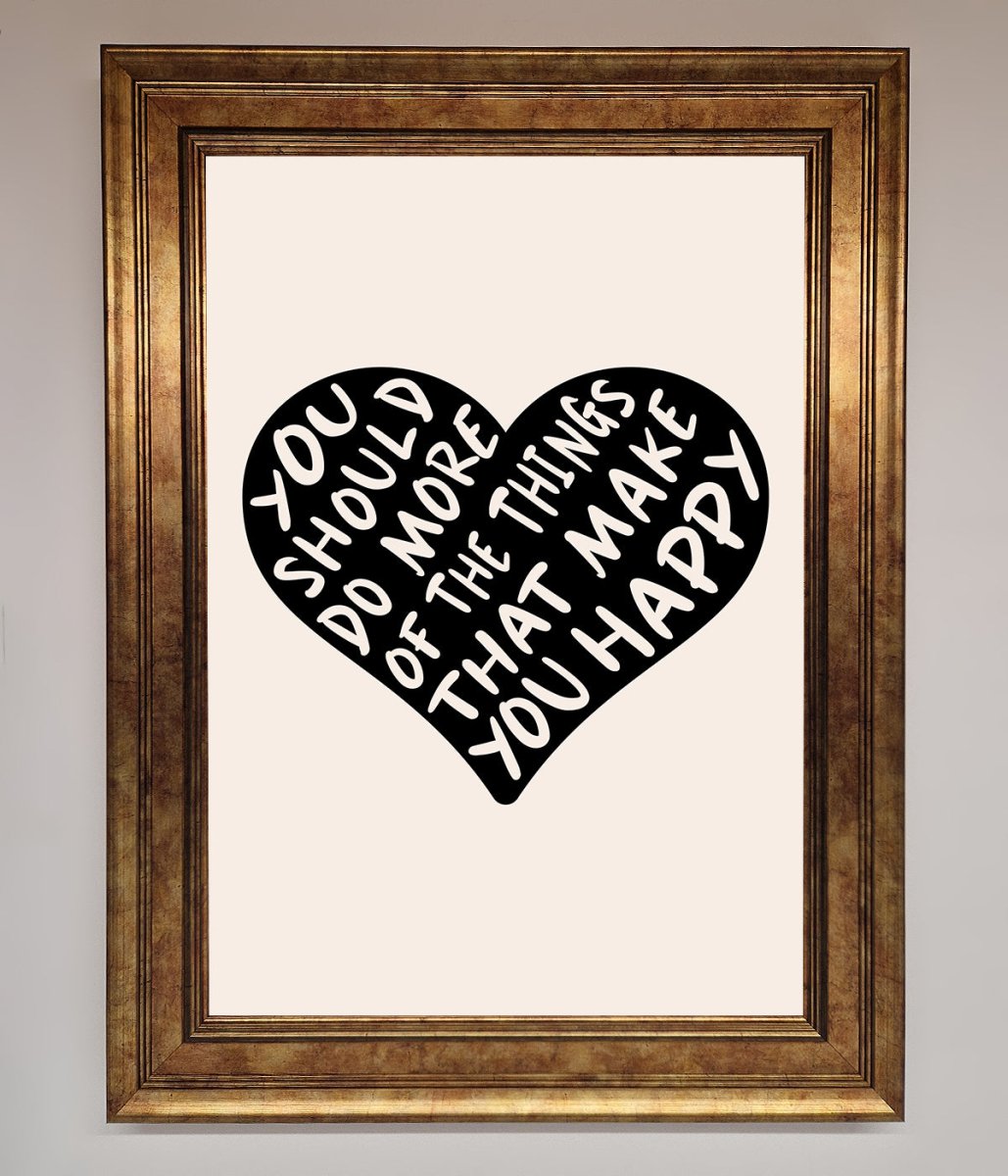 Happy Heart Framed Print-13