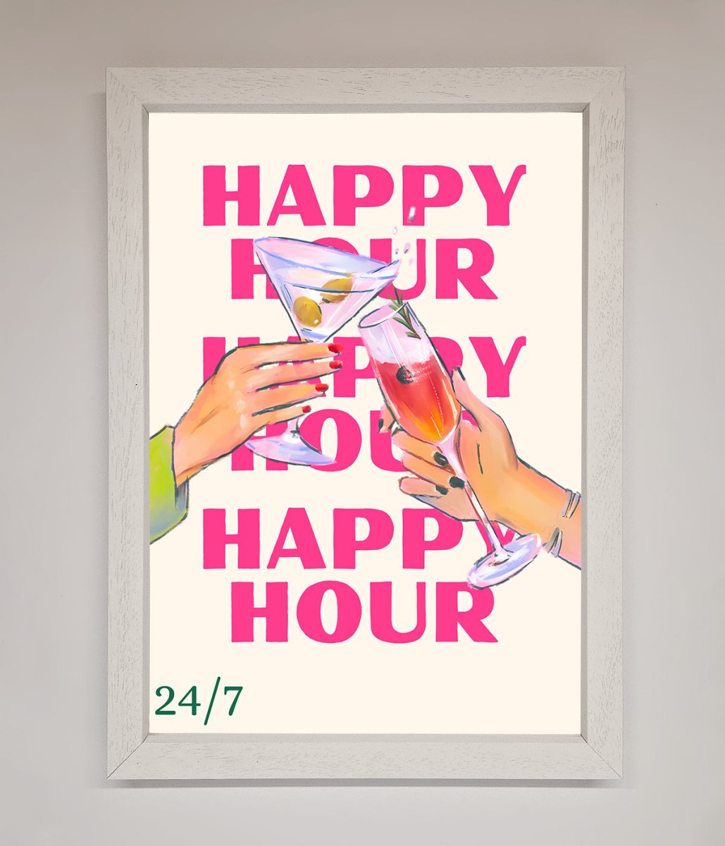 Happy Hour Framed Poster-2