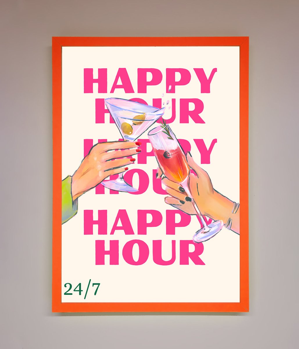 Happy Hour Framed Poster-11