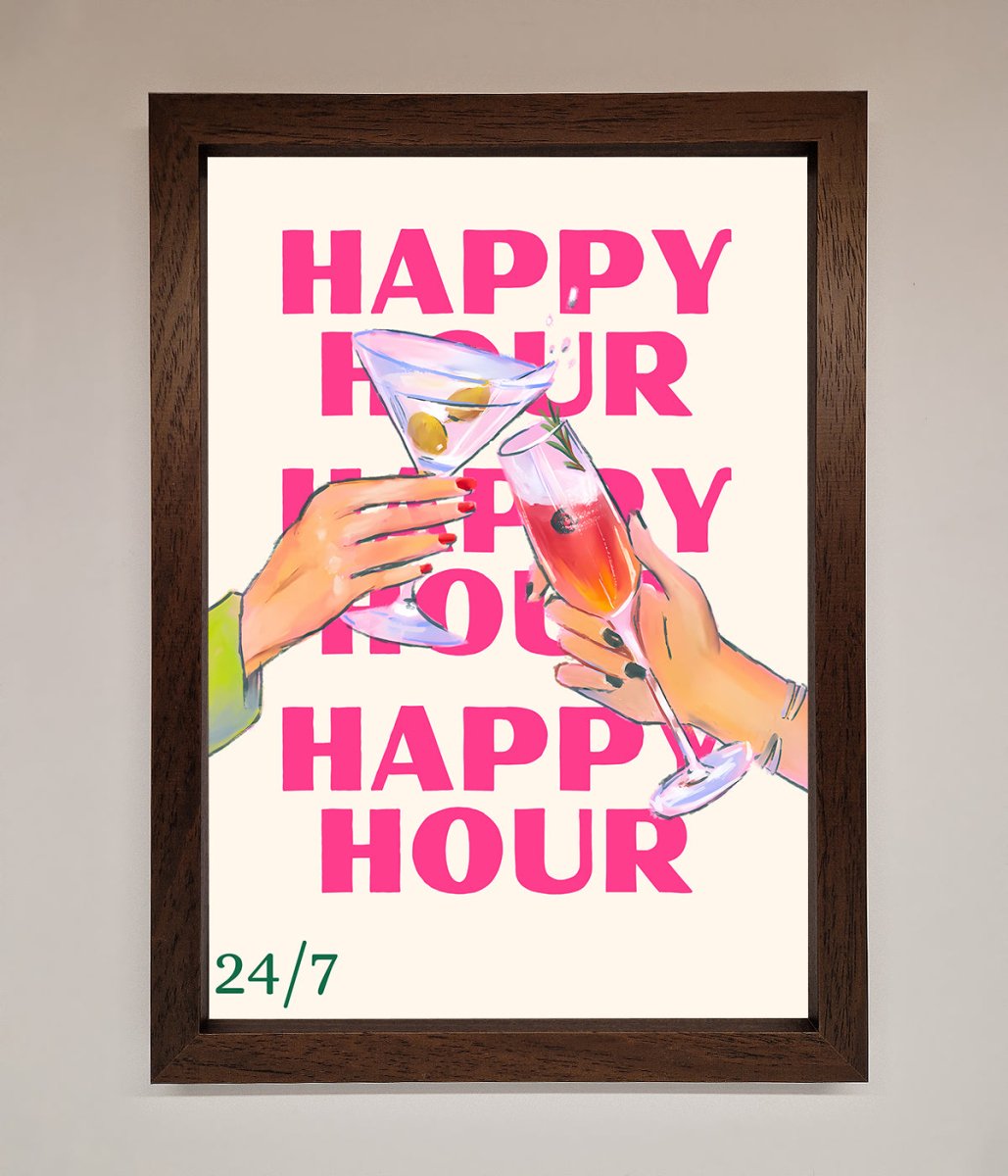 Happy Hour Framed Poster-10
