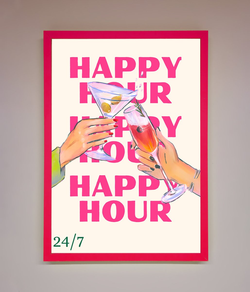 Happy Hour Framed Poster-0