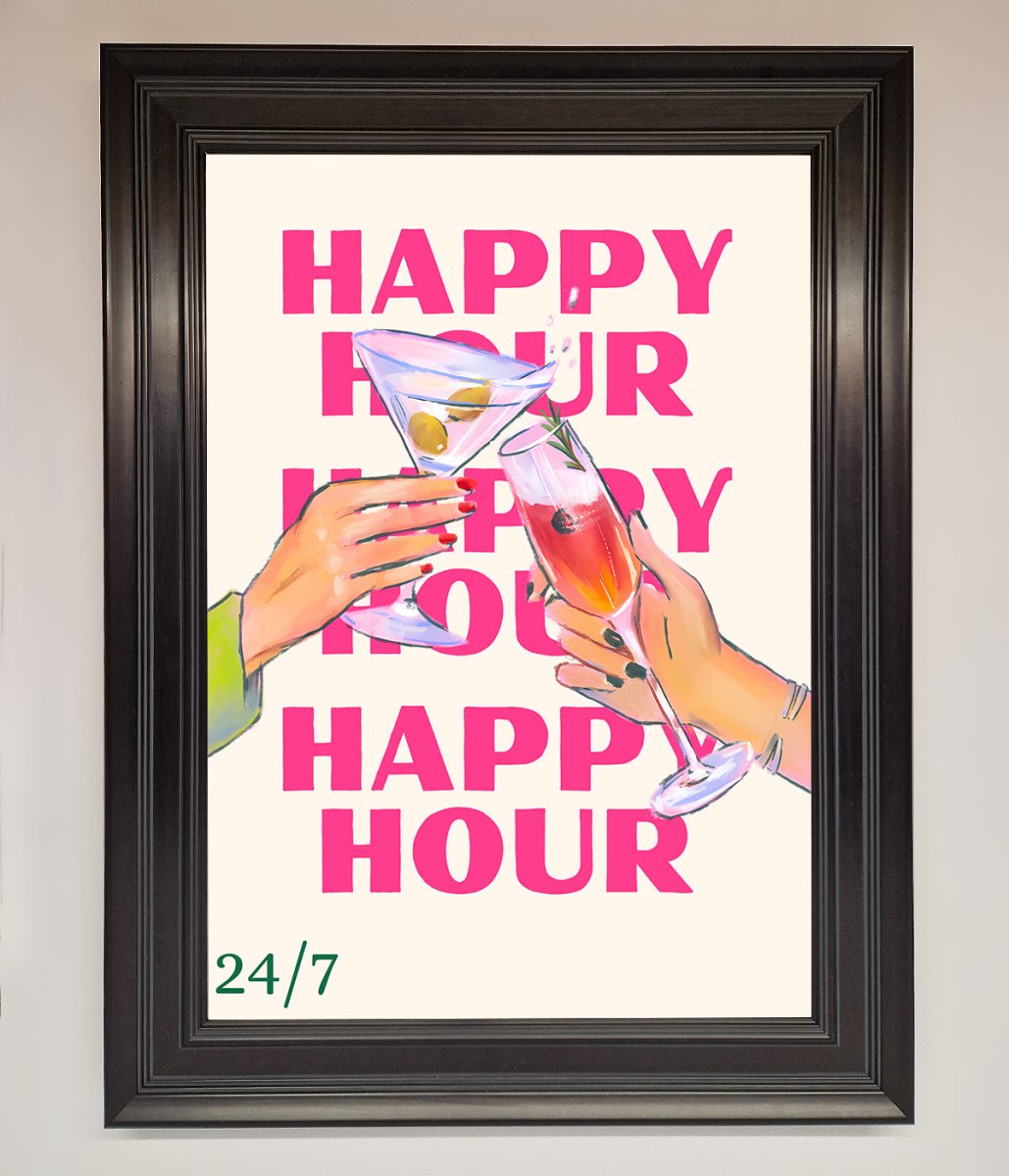 Happy Hour Framed Poster-6