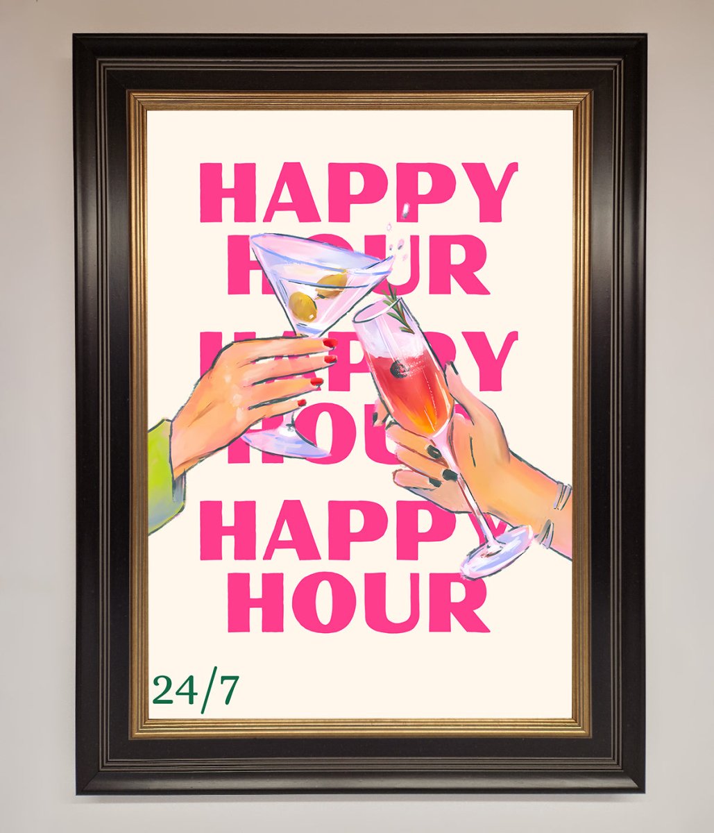 Happy Hour Framed Poster-9