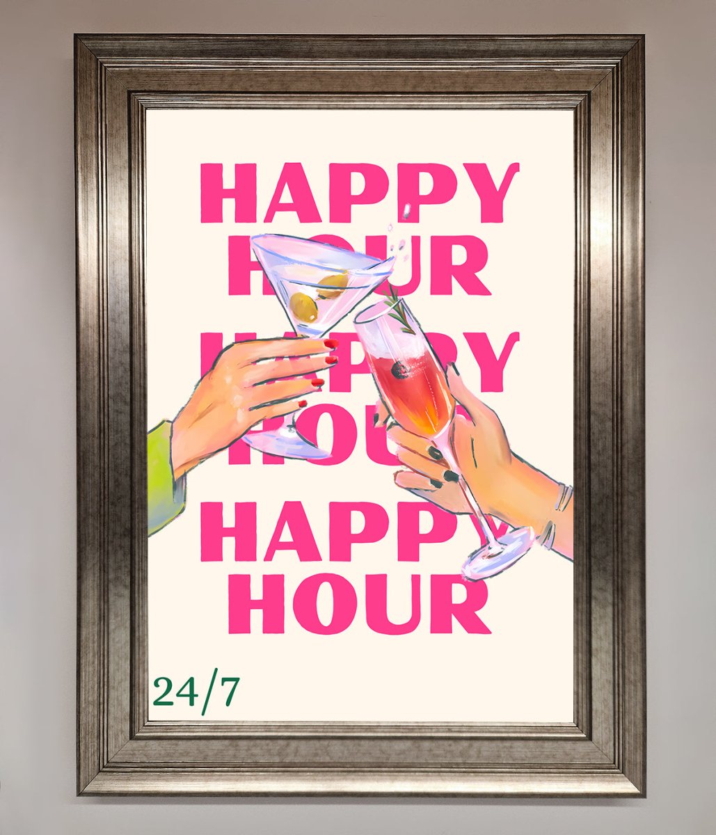 Happy Hour Framed Poster-5