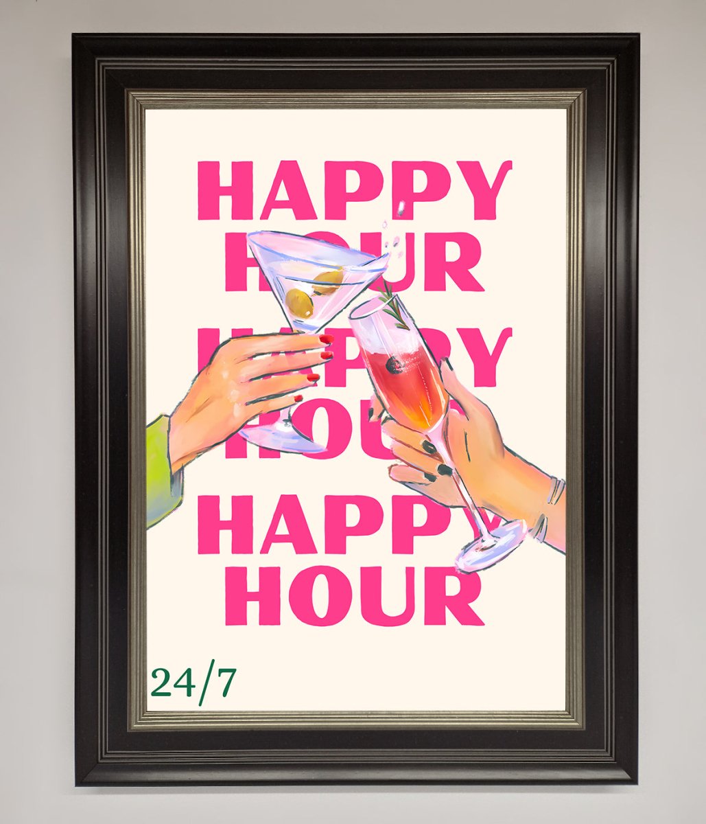 Happy Hour Framed Poster-8