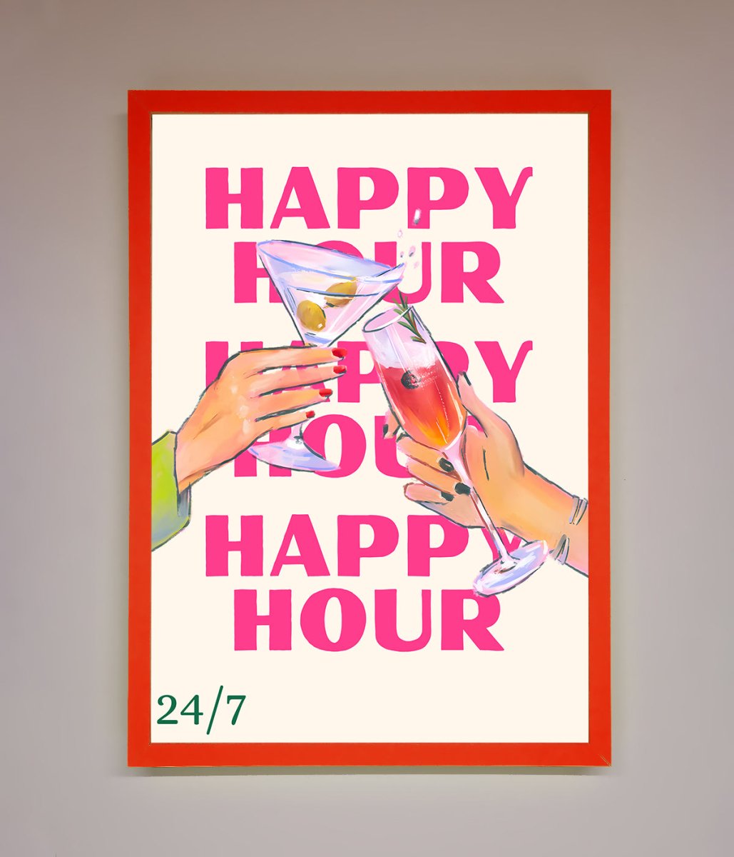 Happy Hour Framed Poster-14