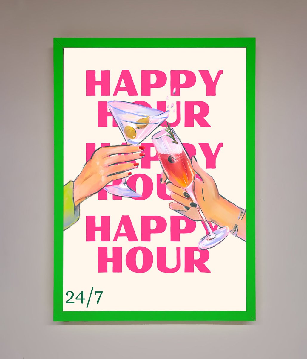 Happy Hour Framed Poster-12