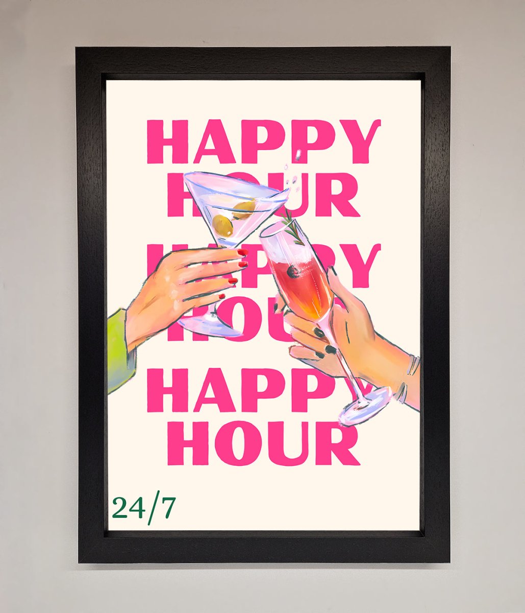 Happy Hour Framed Poster-1