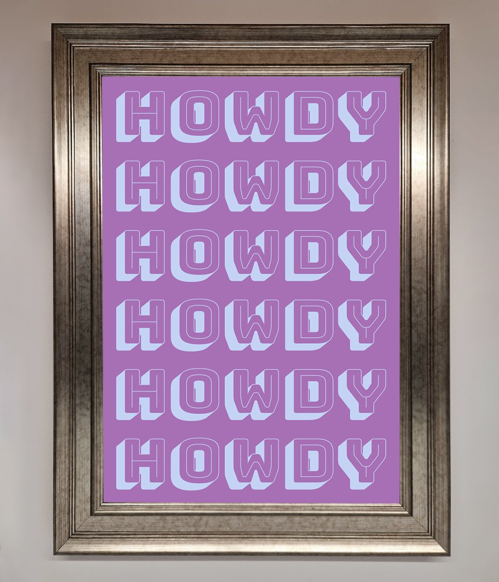 Howdy Howdy Framed Poster-5