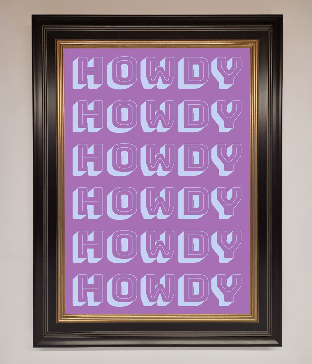 Howdy Howdy Framed Poster-9