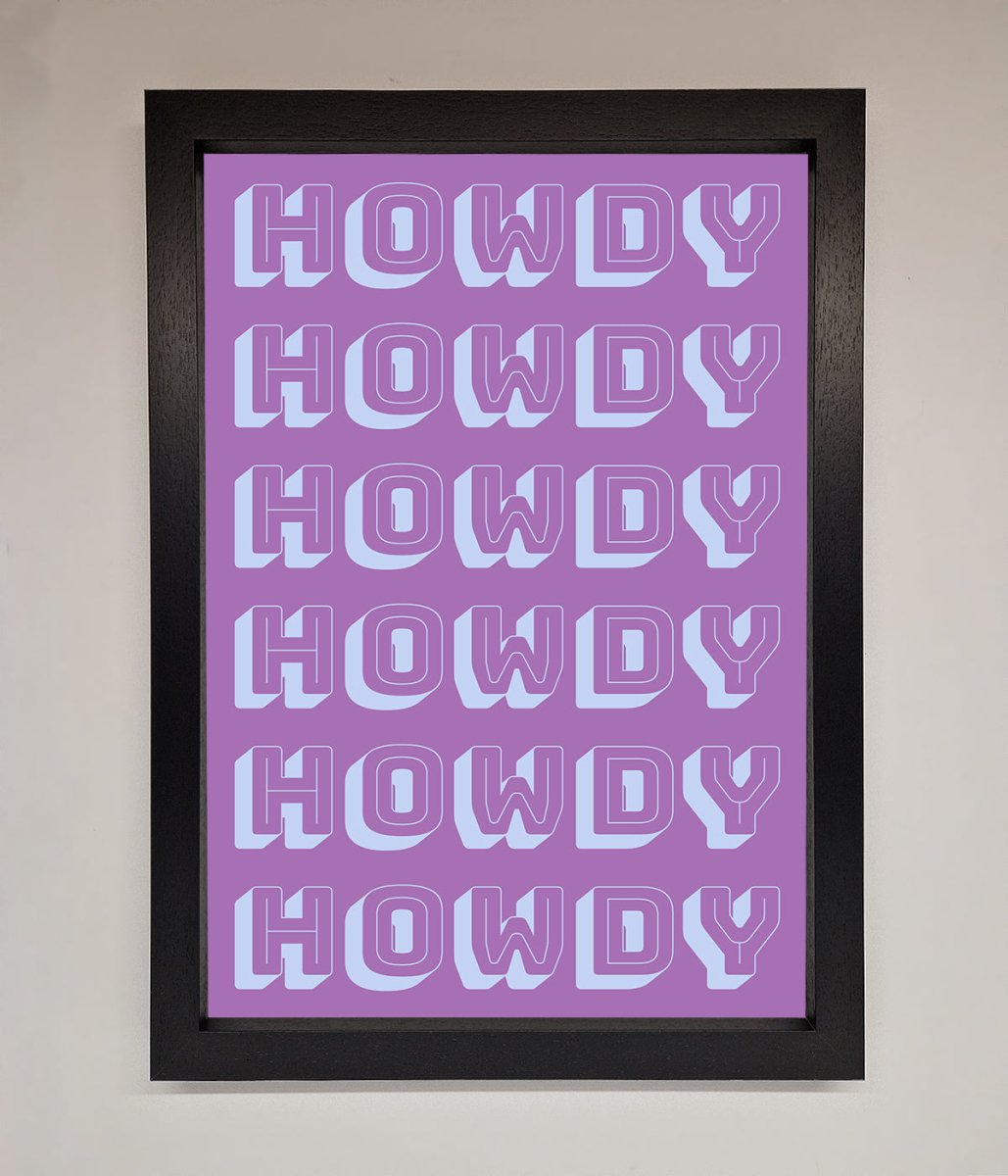 Howdy Howdy Framed Poster-1
