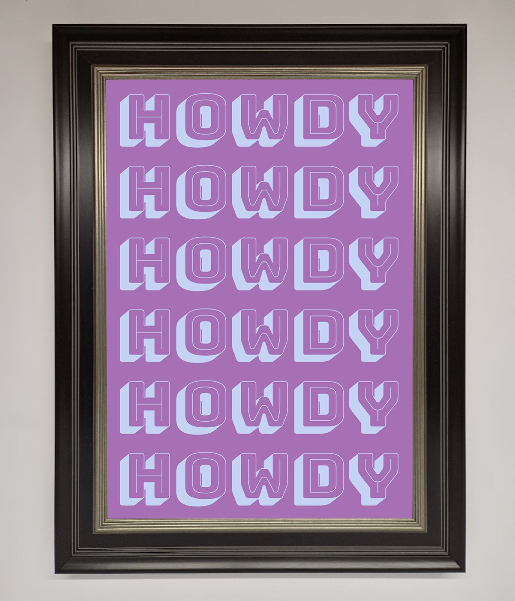 Howdy Howdy Framed Poster-8