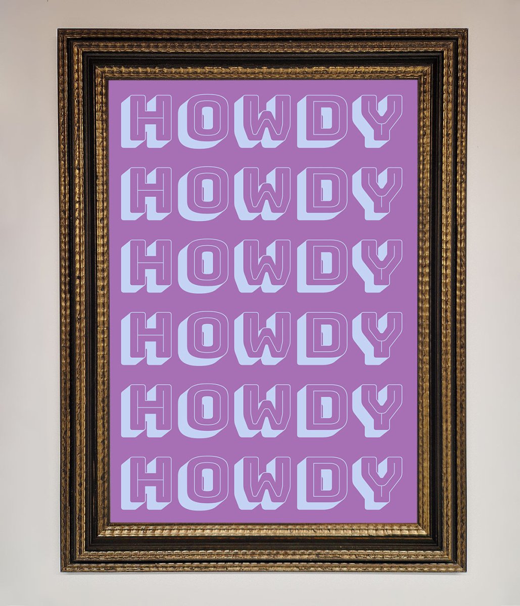 Howdy Howdy Framed Poster-18
