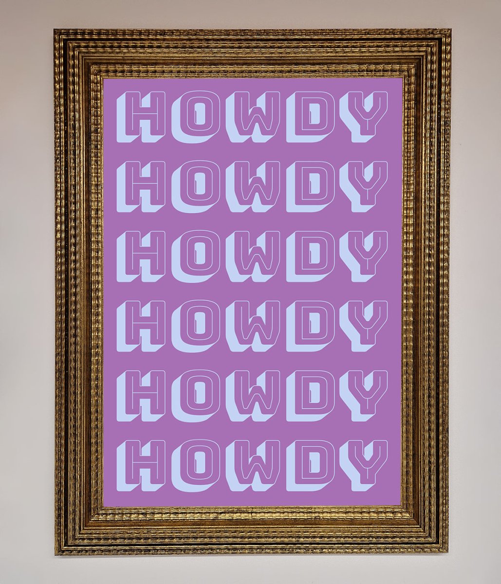 Howdy Howdy Framed Poster-15