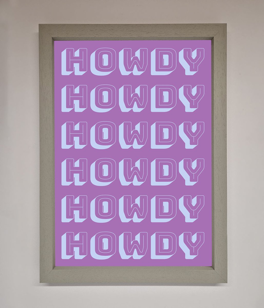 Howdy Howdy Framed Poster-2