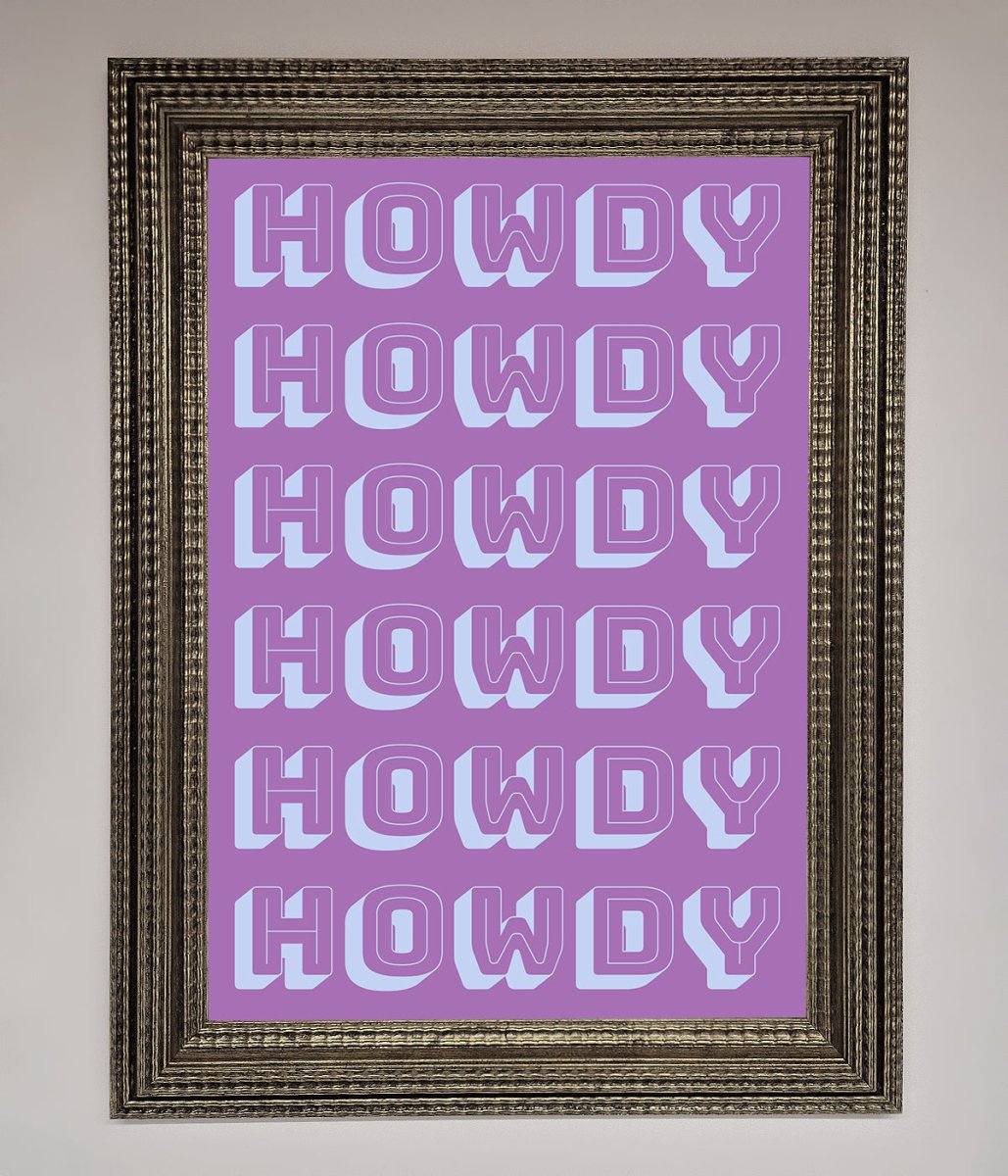 Howdy Howdy Framed Poster-16