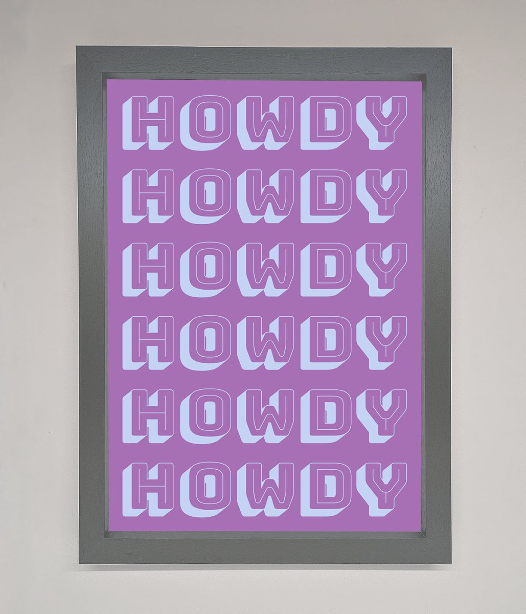 Howdy Howdy Framed Poster-3