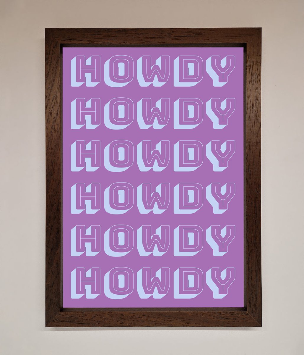 Howdy Howdy Framed Poster-4