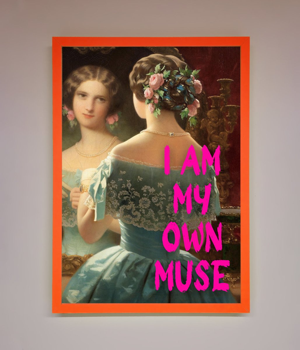 I Am My Muse Framed Print-11